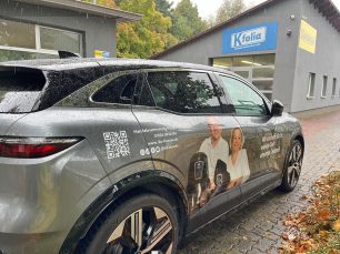 Werbefolierung eines Renault Megane 2