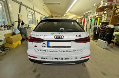 Werbefolierung für die Familie Wentzlau 3