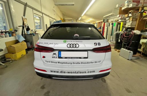 Werbefolierung für die Familie Wentzlau 3