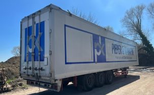 Werbefolierung LKW Auflieger 1