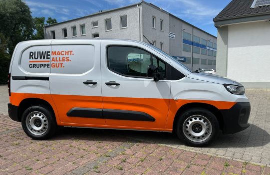 citroen berlingo - Werbefolierung Silber oracal-orange 3