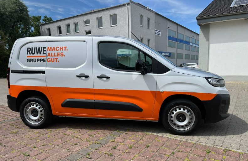 citroen berlingo - Werbefolierung Silber oracal-orange 3