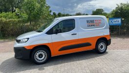citroen berlingo - Werbefolierung Silber oracal-orange 4