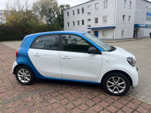 Teilfolierung - Smart ForFour - Matte Blue Metallic 5