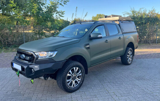 Vollfolierung - Ford Ranger - 3M Matte Military Green_04