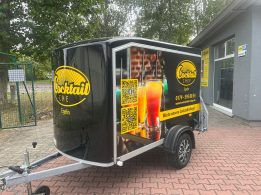 Werbefolierung - Eventanhänger - Cocktail Chef Egeln 3