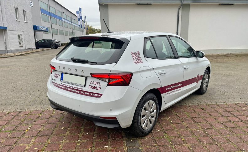 Werbefolierung - Skoda Fabia - Zabel Group 1