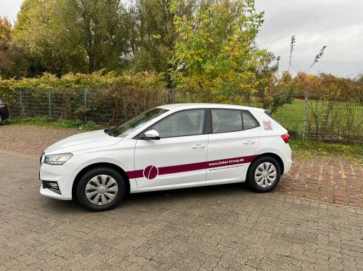 Werbefolierung - Skoda Fabia - Zabel Group 4