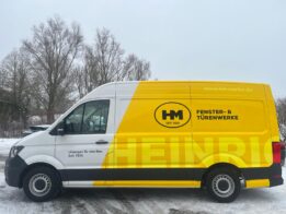 Werbefolierung-VW-Crafter-HM-Fenster-und-Tuerenwerke-Magdeburg 1
